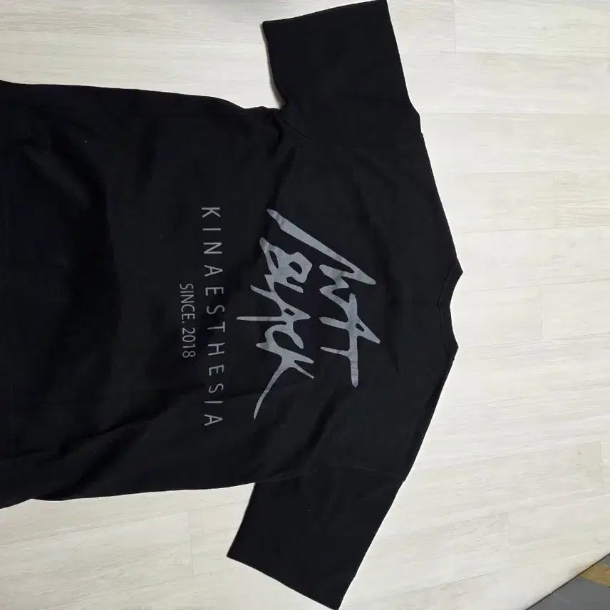 [BUNJANG] Matte Black Oversized T-Shirt / 맷블랙 오버 반팔 m