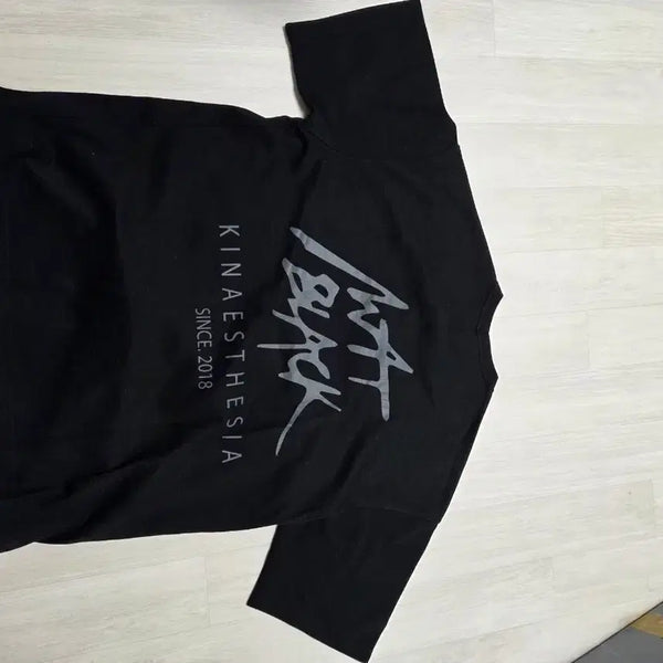 [BUNJANG] Matte Black Oversized T-Shirt / 맷블랙 오버 반팔 m