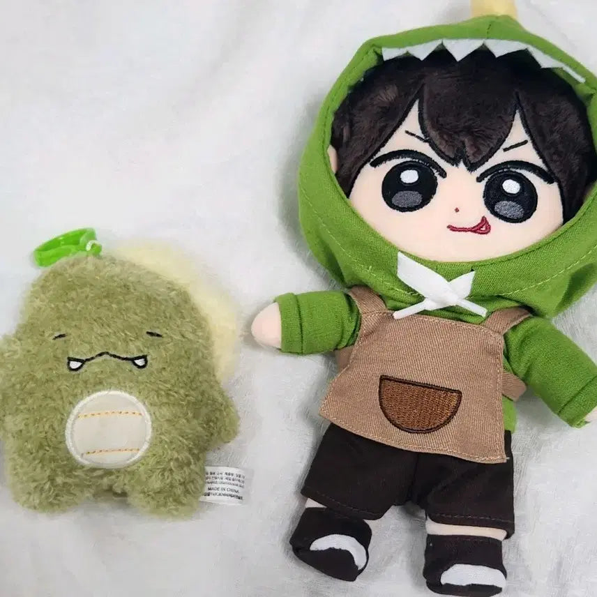 [BUNJANG] Pixelly Dinosaur Plush Keychain & Stuffed Toy Set / 픽셀리 공룡 인형키링, 봉제인형 처분