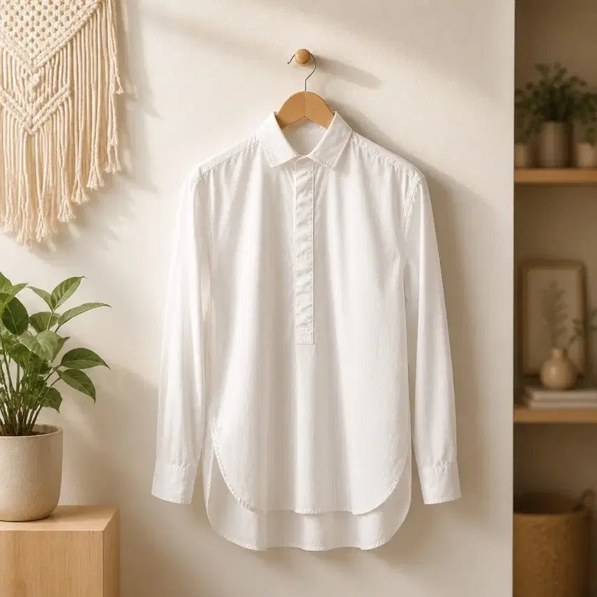 [BUNJANG] Polo Ralph Lauren Hidden Button Cotton Shirt Size S / 폴로 랄프로렌 화이트 히든버튼 코튼 셔츠 4사이즈
