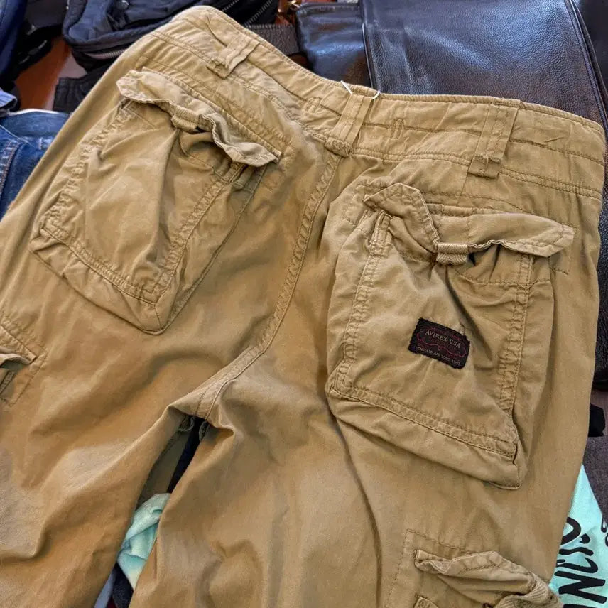 [BUNJANG] Avirex Light Fabric Military Cargo Pants / 아비렉스 라이트 패브릭 밀리터리 카고 팬츠 31 32