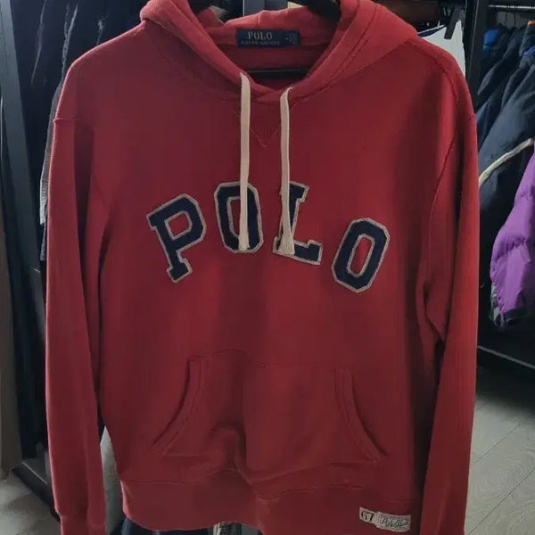 [BUNJANG] Polo Ralph Lauren Spellout Big Logo Hoodie / [M] 폴로 랄프로렌 스펠아웃 빅로고 후드티