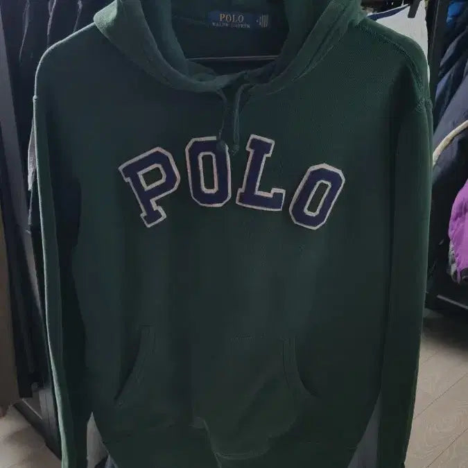 [BUNJANG] Polo Ralph Lauren Spellout Big Logo Hoodie / [M] 폴로 랄프로렌 스펠아웃 빅로고 후드티