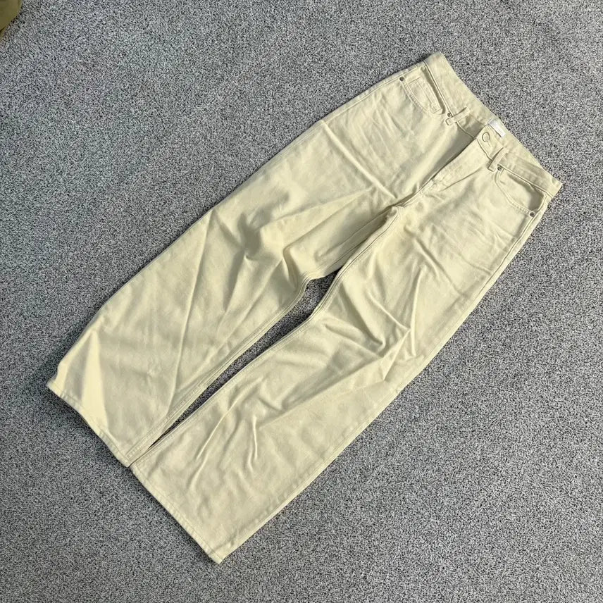 [BUNJANG] Uniqlo Wide Fit Cotton Pants 0610J1 / 58.5 유니클로 와이드 면바지 팬츠 0610J1