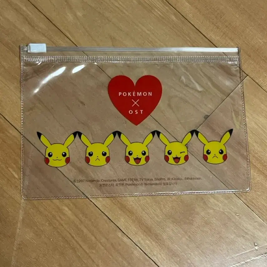 [BUNJANG] Pokemon Clear Pouch / 포켓몬스터 OST 투명 파우치