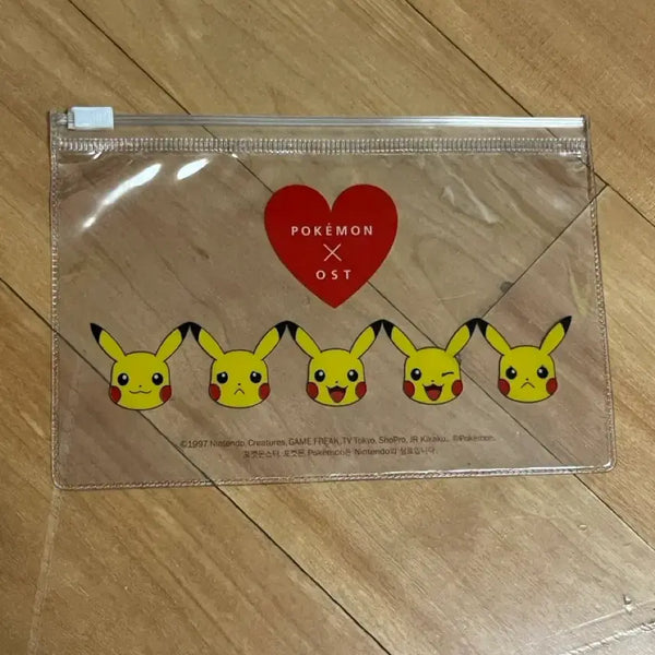 [BUNJANG] Pokemon Clear Pouch / 포켓몬스터 OST 투명 파우치