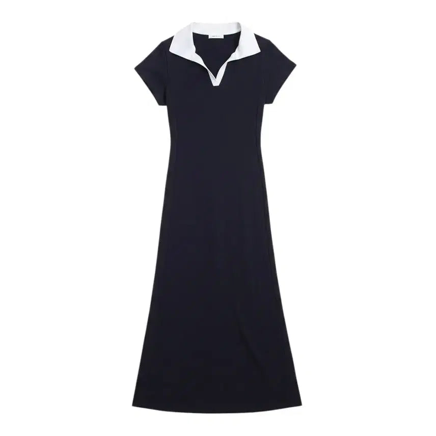 [BUNJANG] ThereSheIs Back Slit Banding Dress Navy / 여성S/ 데얼쉬이즈 뒷트임 밴딩 원피스NV 0-14
