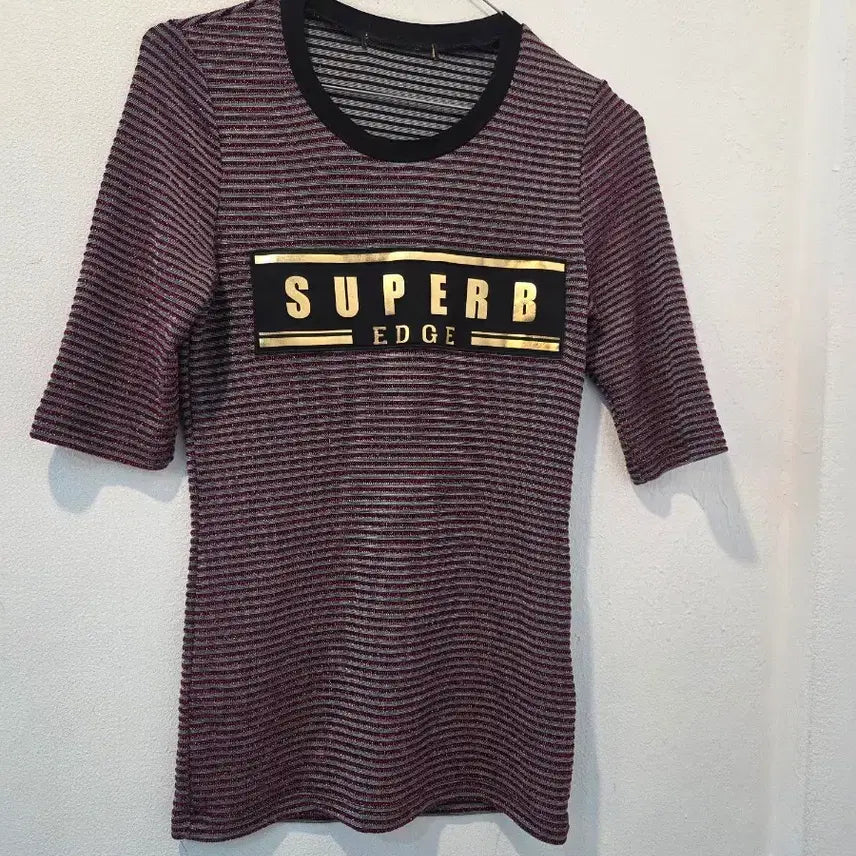[BUNJANG] Egoist Striped Short Sleeve T-Shirt / 에고이스트 줄무늬 반팔티 SUPERB EDGE 가44