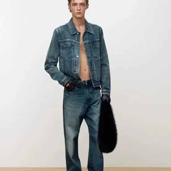 [BUNJANG] Tonywack Mid Blue Denim Jacket XL / 토니웩 미드블루 데님 청자켓 xl