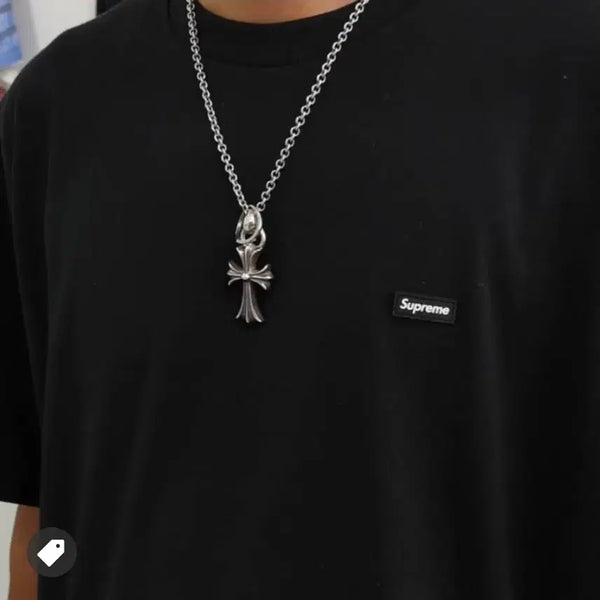 [BUNJANG] Supreme Small Box Logo Black Short Sleeve T-Shirt - 24SS / 새제품/M)슈프림 스몰 박스 로고 블랙 반팔-24SS(크림 검수 가능)
