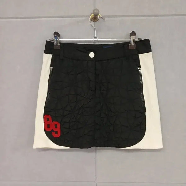 [BUNJANG] 2023 Paris Gêiêtés Quilted Golf Skirt Black Size 1 / *파리게이츠 퀼팅 골프 스커트 1