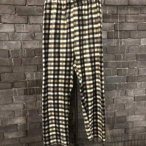 [BUNJANG] Men's Plaid Home Lounge Pants - Size Free / [중고/FREE] 남자 홈웨어 체크바지
