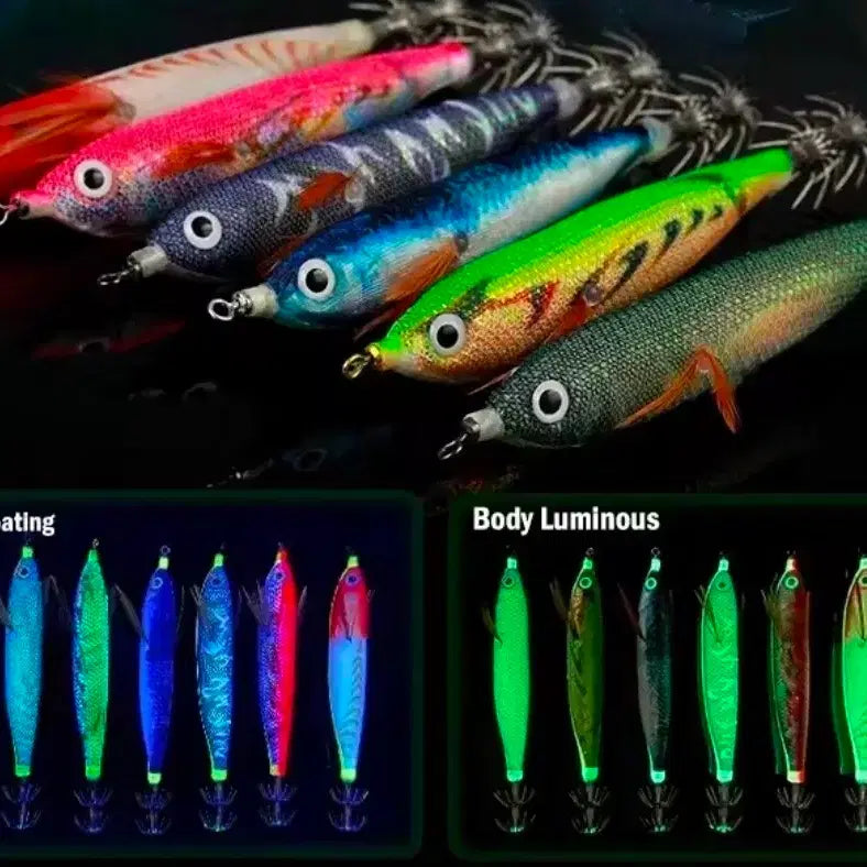 [BUNJANG] New Squid and Cuttlefish Lures Set (6 pcs) / 새상품 쭈꾸미 갑오징어 에기 엔초비에기st 6개 세트