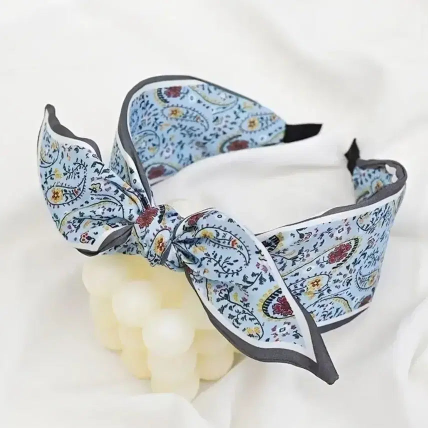 [BUNJANG] Paisley Pattern Ribbon Headband / 페이즐리 패턴 리본 헤어밴드(새상품)