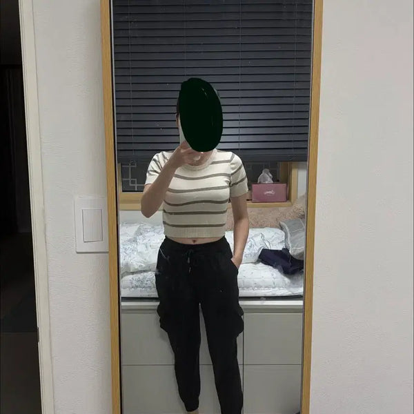[BUNJANG] Black Cargo Jogger Pants / 검은색 카코바지