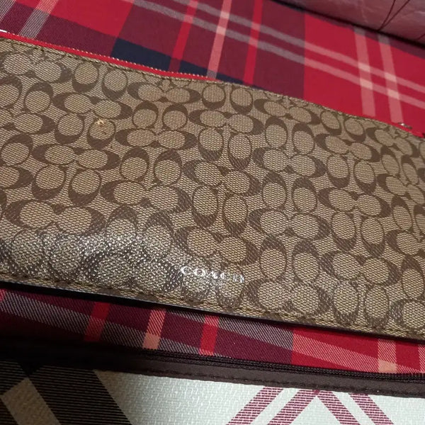 [BUNJANG] Coach Signature Pattern Pouch / 코치 시그니처 패턴 파우치