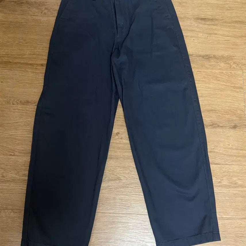 [BUNJANG] Uniqlo U Wide Chino Pants Black 73 / [새상품] 유니클로 U 와이드 치노 팬츠 블랙 73