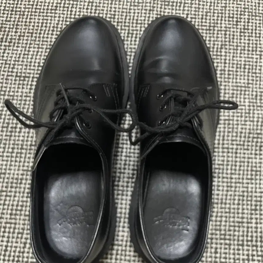 [BUNJANG] Dr. Martens 3-Eye Derby Shoes Mono Black / 닥터마틴 3홀 더비슈즈