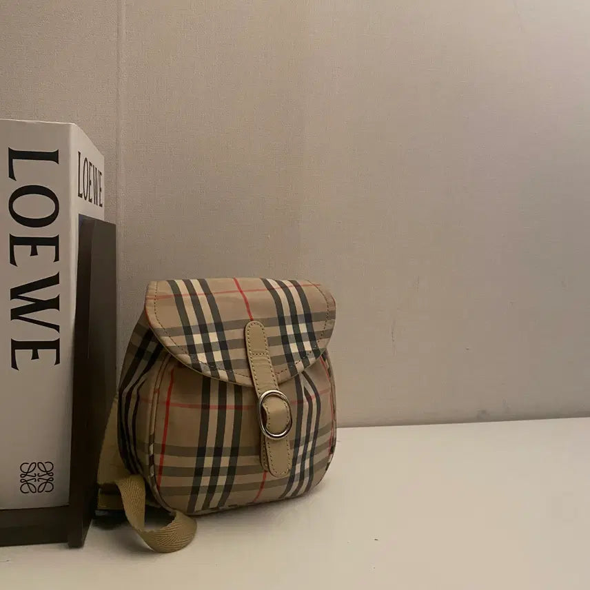 [BUNJANG] Burberry Nova Check Flap Mini Backpack Charm / BURBERRY / 빈티지 버버리 노바체크 플랩 미니 백팩 / 참