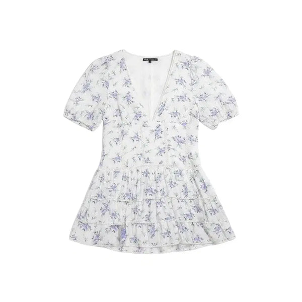 [BUNJANG] Zara Women's V-Neck Floral Print Mini Dress XL / 여성XL/ 자라 브이넥 잔꽃원피스 0-29