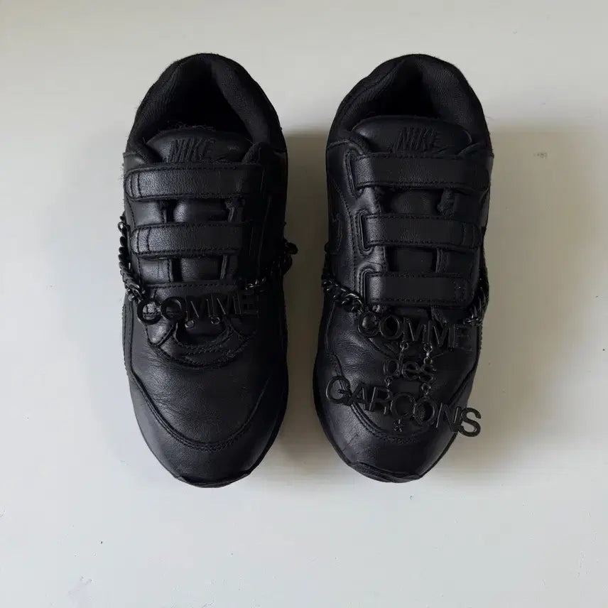 [BUNJANG] Comme des Garçons x Nike Chain Black Sneakers (225mm) / 꼼데가르송 나이키 x CDG 체인 블랙 - 225사이즈