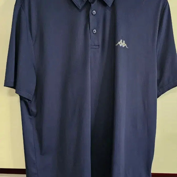 [BUNJANG] Kappa Men's Short Sleeve Polo Shirt Navy 100 / 카파 남성 반팔 카라티 네이비 100