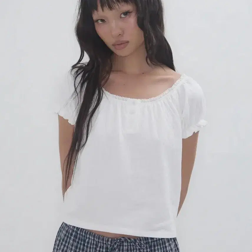 [BUNJANG] Expired Girl Bonnie Top Ivory / 익스파이어드걸 Bonnie Top Ivory
