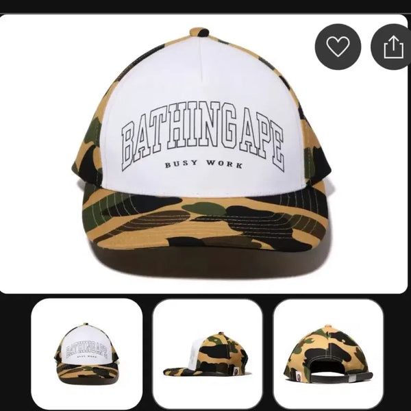 [BUNJANG] BAPE 1st Camo Cap Yellow / BAPE 1st 카모캡 옐로우