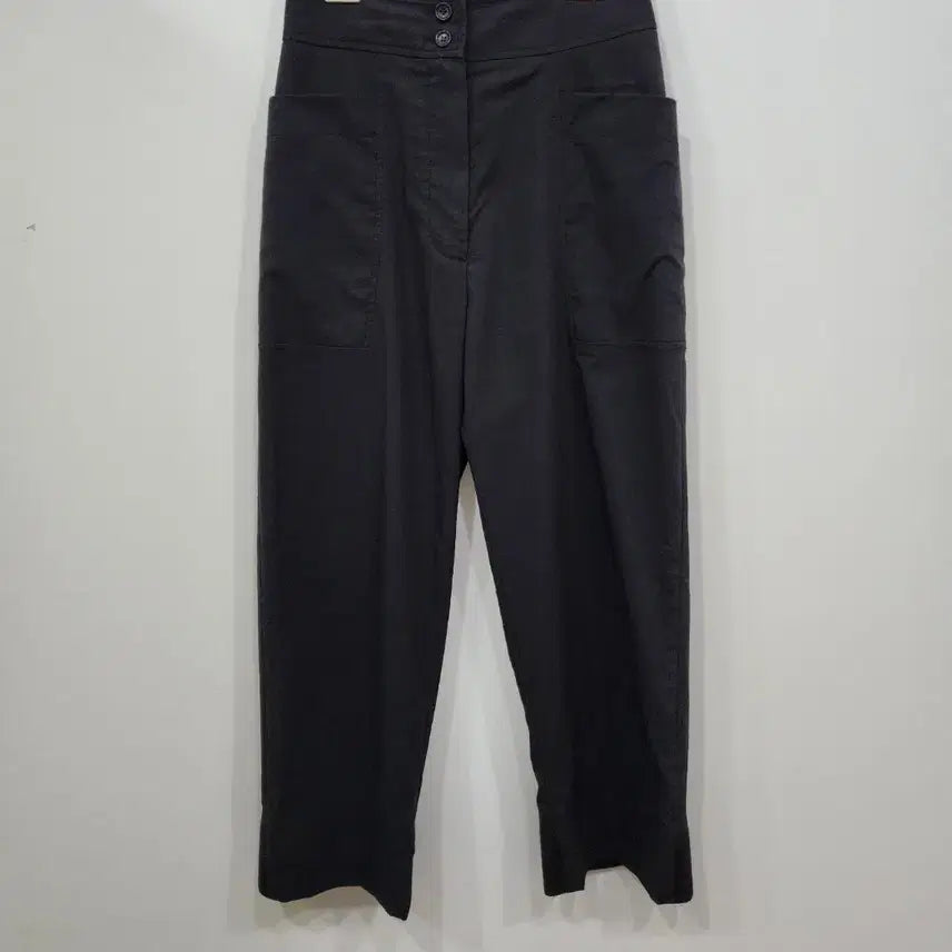 [BUNJANG] System Black High-Waisted Pocket Pants / 한섬)시스템 블랙 팬츠
