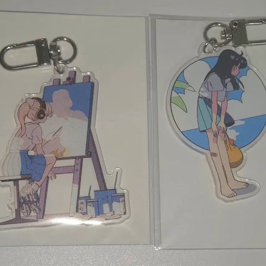 [BUNJANG] Mill House Illustration Character Acrylic Keyring Bundle Set / 일괄 mill house 일러스트 캐릭터 아크릴 키링 일페 미개봉