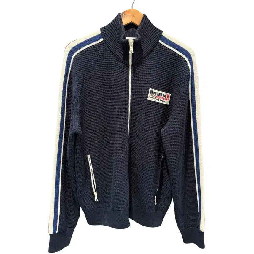 [BUNJANG] Moncler Palm Angels Logo Knit Zip-Up L / L / 몽클레어 팜앤젤스 로고 니트 집업
