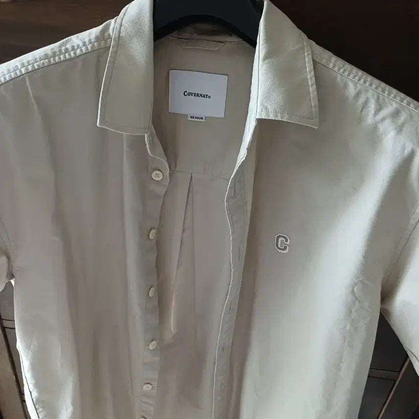 [BUNJANG] Covernat Summer Short-Sleeve Shirt Beige M / 급처!!!   커버넛 여름반팔셔츠