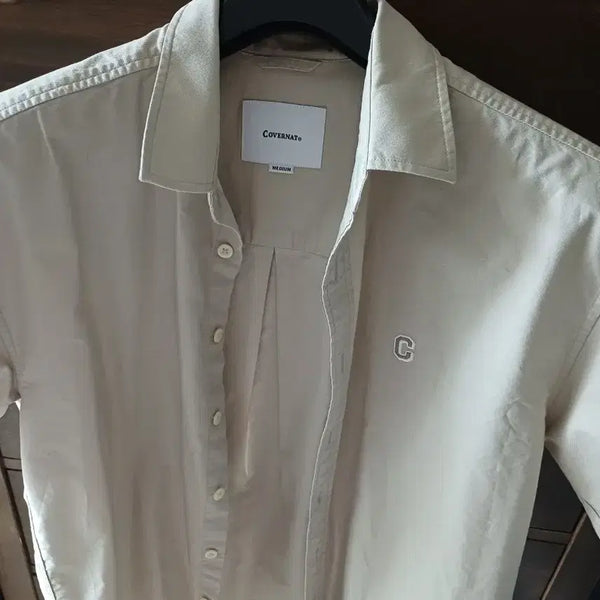 [BUNJANG] Covernat Summer Short-Sleeve Shirt Beige M / 급처!!!   커버넛 여름반팔셔츠