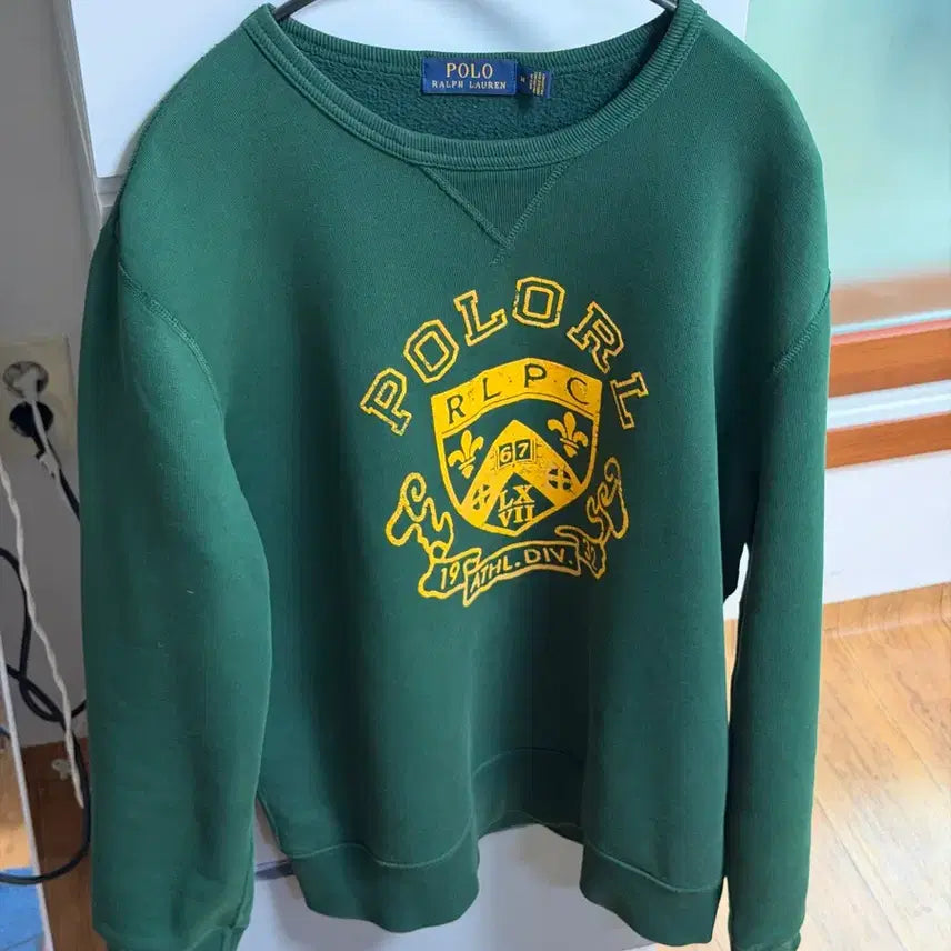 [BUNJANG] Polo Ralph Lauren Green Logo Sweatshirt / 폴로맨투맨 m