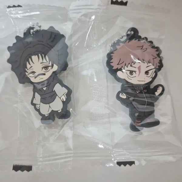 [BUNJANG] Jujutsu Kaisen Yuji Itadori Choso Death Coil Rubber Strap Keychain Bundle Set / 일괄)주술 이타도리 쵸소 사멸 키홀더 러버스트랩 가챠 키링