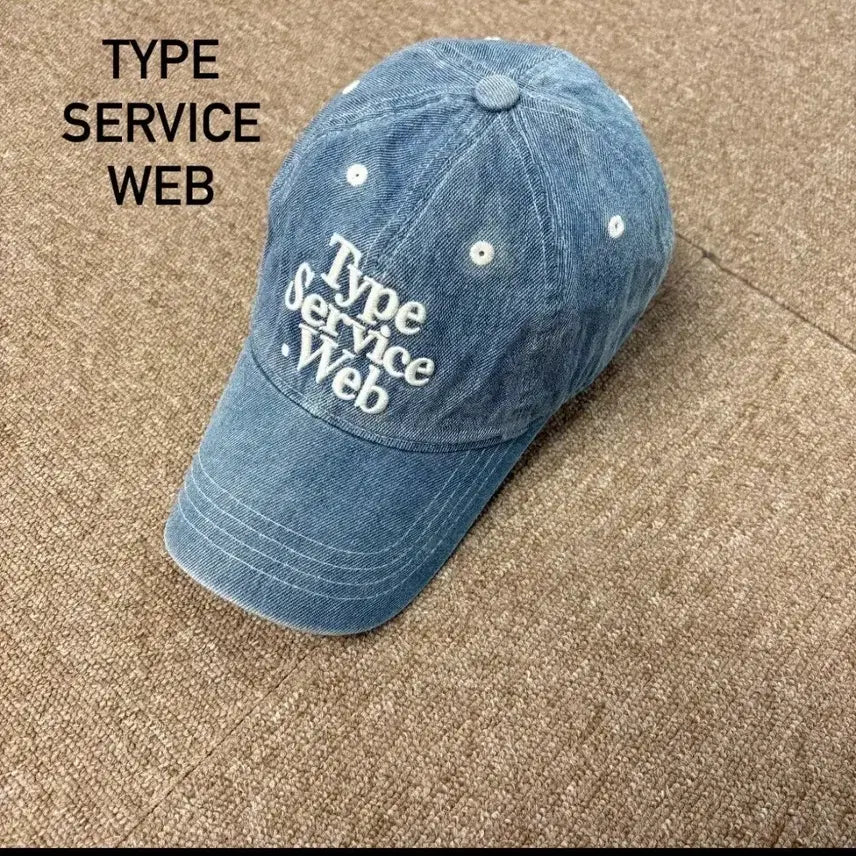 [BUNJANG] Typeservice Web Denim Ball Cap / 타입서비스 웹 데님 볼캡