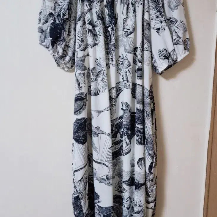 [BUNJANG] Under the Sea Long One-Piece Dress / 언더더씨 롱원피스