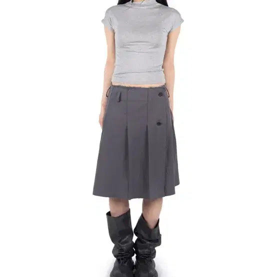 [BUNJANG] Rikim Midi Skirt Black / 릿킴 미디스커트 블랙 새상품