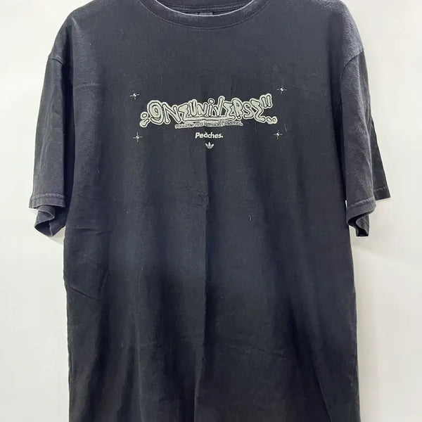 [BUNJANG] Adidas x Peachz One Universe Short Sleeve T-Shirt / 아디다스 X 피치스 콜라보 원유니버스 반팔 티셔츠