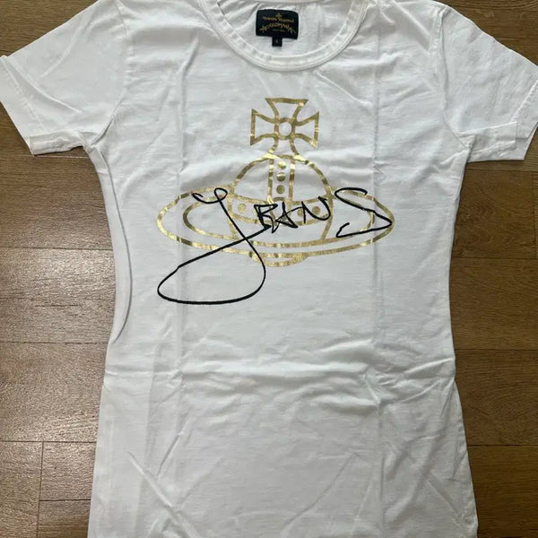 [BUNJANG] Vivienne Westwood White Short-Sleeve T-Shirt / 비비안웨스트우드(정품)티셔츠