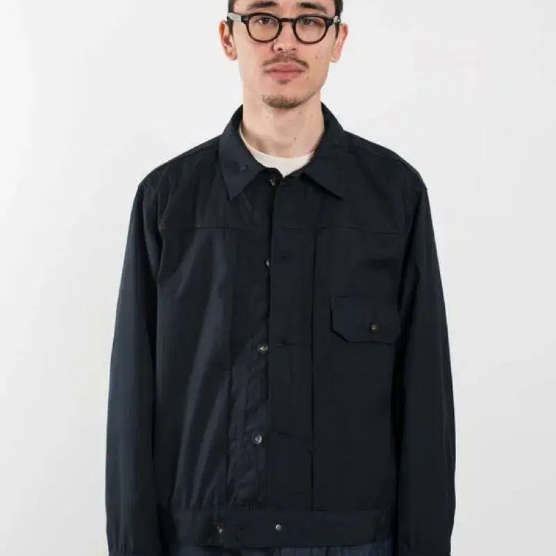 [BUNJANG] Engineered Garments Poplin Trucker Jacket Navy L / 엔지니어드 가먼츠 트러커 자켓 네이비 L