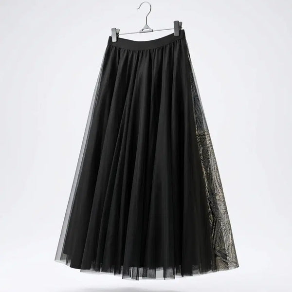 [BUNJANG] Women's Simple Banding Tulle Skirt / 여성F/ 심플리 밴딩 샤 스커트