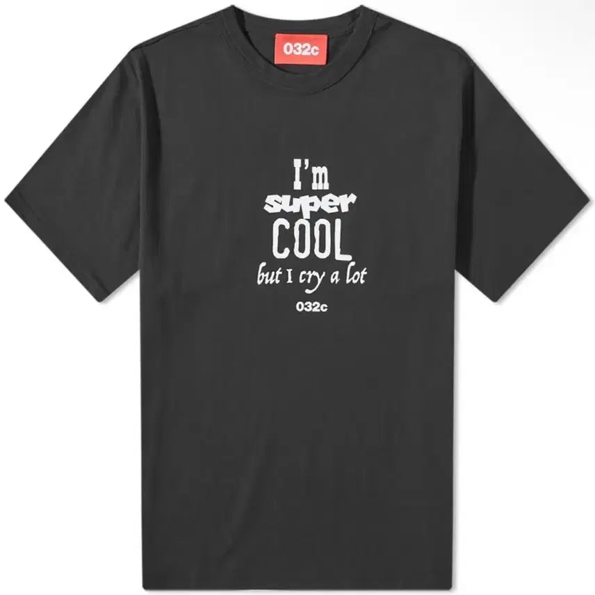[BUNJANG] 032c CRY T-Shirt Black / 032c CRY 반팔 티셔츠 블랙