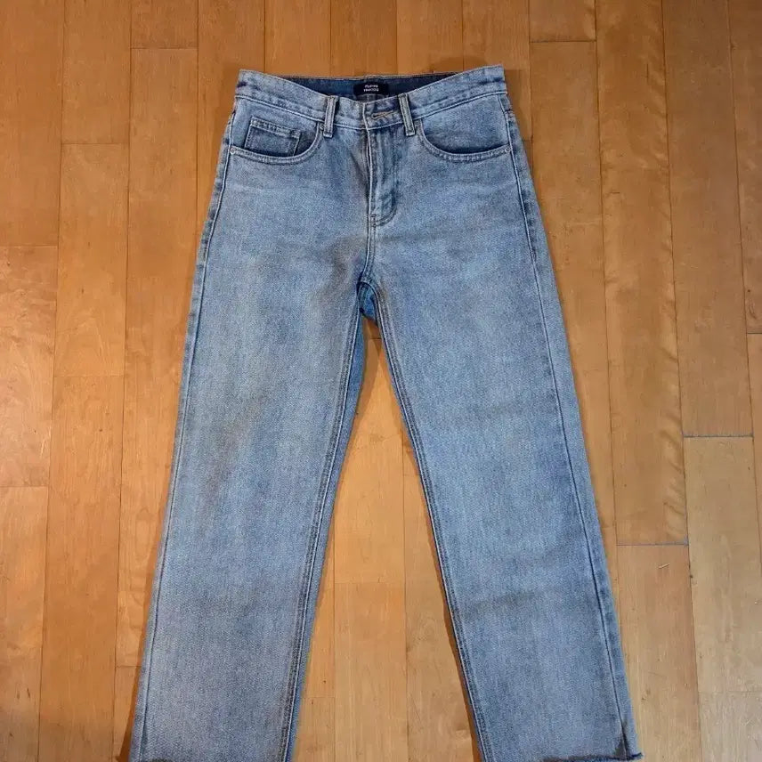 [BUNJANG] Musinsa Standard Wide Leg Light Wash Denim Jeans / 무탠다트 와이드 데님 연청바지