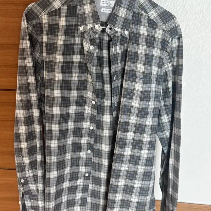 [BUNJANG] Brunello Cucinelli Check Pattern Cotton Shirt / 브루넬로 쿠치넬리 셔츠