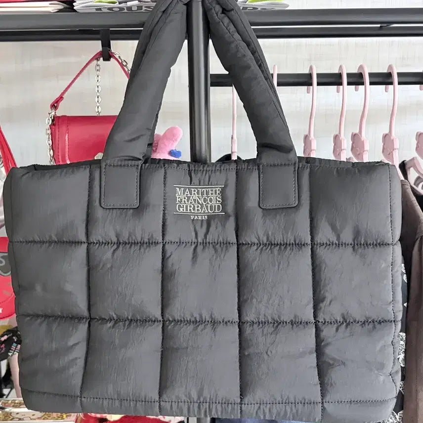 [BUNJANG] Marithe Francois Girbaud Quilted Tote Bag Black / 마리떼 프랑소와 저르보 퀼팅 토트백 블랙