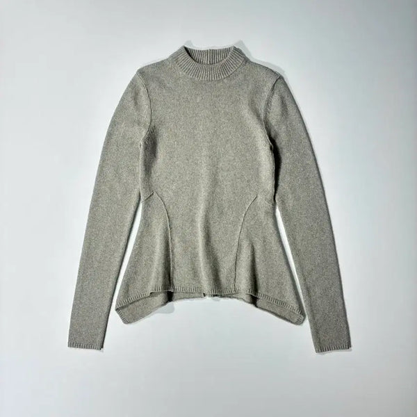 [BUNJANG] Rick Owens Naska Lupetto Cashmere Sweater Pearl / 릭오웬스 나스카 루페토 캐시미어 니트 스웨터 PEARL컬러
