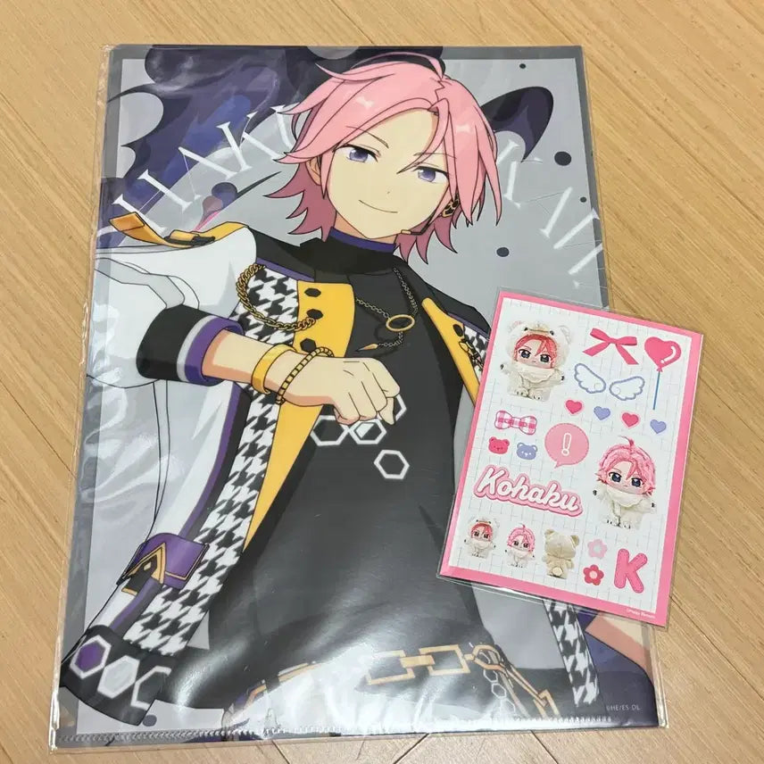 [BUNJANG] Ensemble Stars! Kohaku Oukawa Plush, Sticker, Clear File Bundle / 앙상블스타즈 앙스타 오우카와 코하쿠 이츠누이 곰누이 씰 스티커 등 일괄
