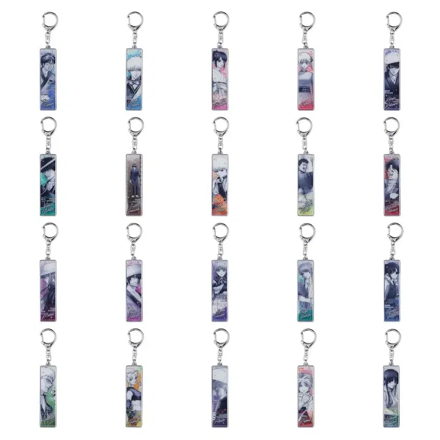 [BUNJANG] Gintama Gintama Exhibition Metal Keychain Full Box (20 Types) / 은혼 은혼전 메탈 키홀더 미개봉 풀박스