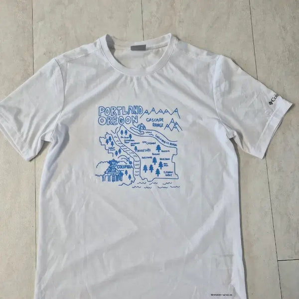[BUNJANG] Columbia Omni-Wick Portland Graphic T-Shirt (L) / 남성 콜롬비아 옴니윅 티셔츠 100